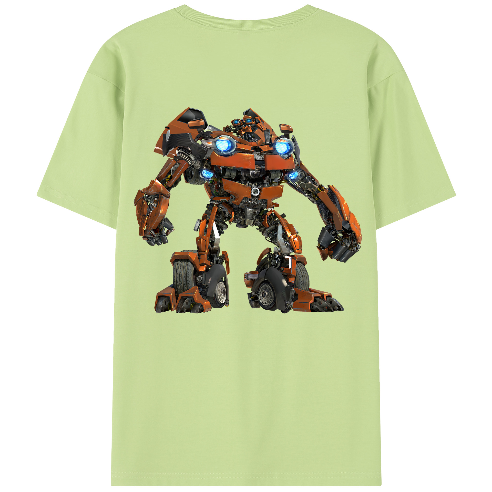 （画像用） Transformers トランスフォーマー 綿100％半袖Tシャツ（背面プリント）
